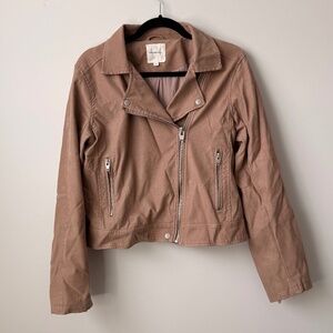 Thread & Supply - Faux Suede Lined Jacket - Tan